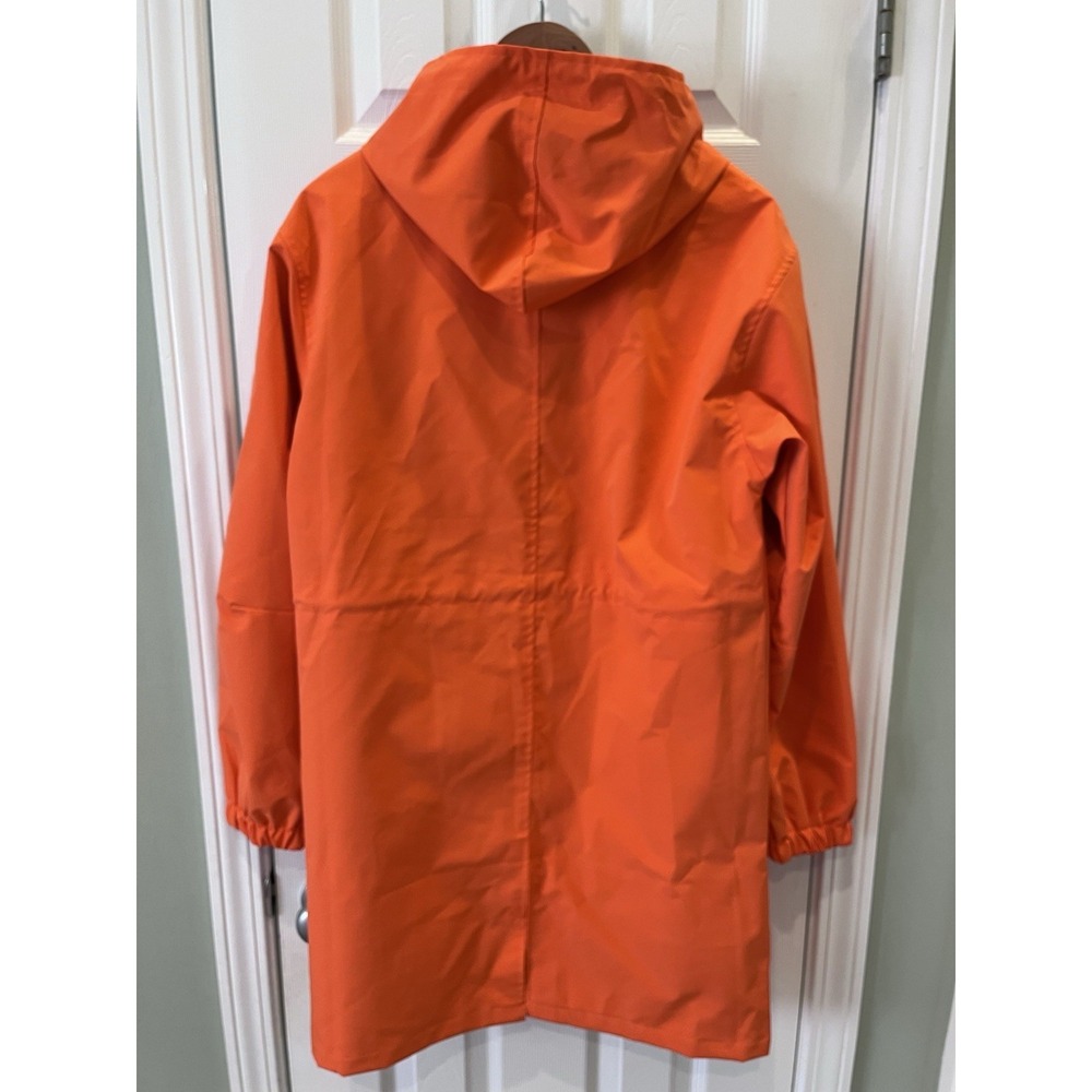 NWT WJacket Pumpkin Orange Icon Windbreaker Rain Jacket Womens Size S Hooded NEW - Picture 2 of 9